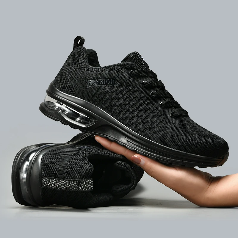 Badminton Shoes Men - 男性ランニングシューズレースアップスニーカーファッション軽量男性カジュアルシューズメッシュウォーキングテニスシューズ屋外男性靴プラスサイズ 47