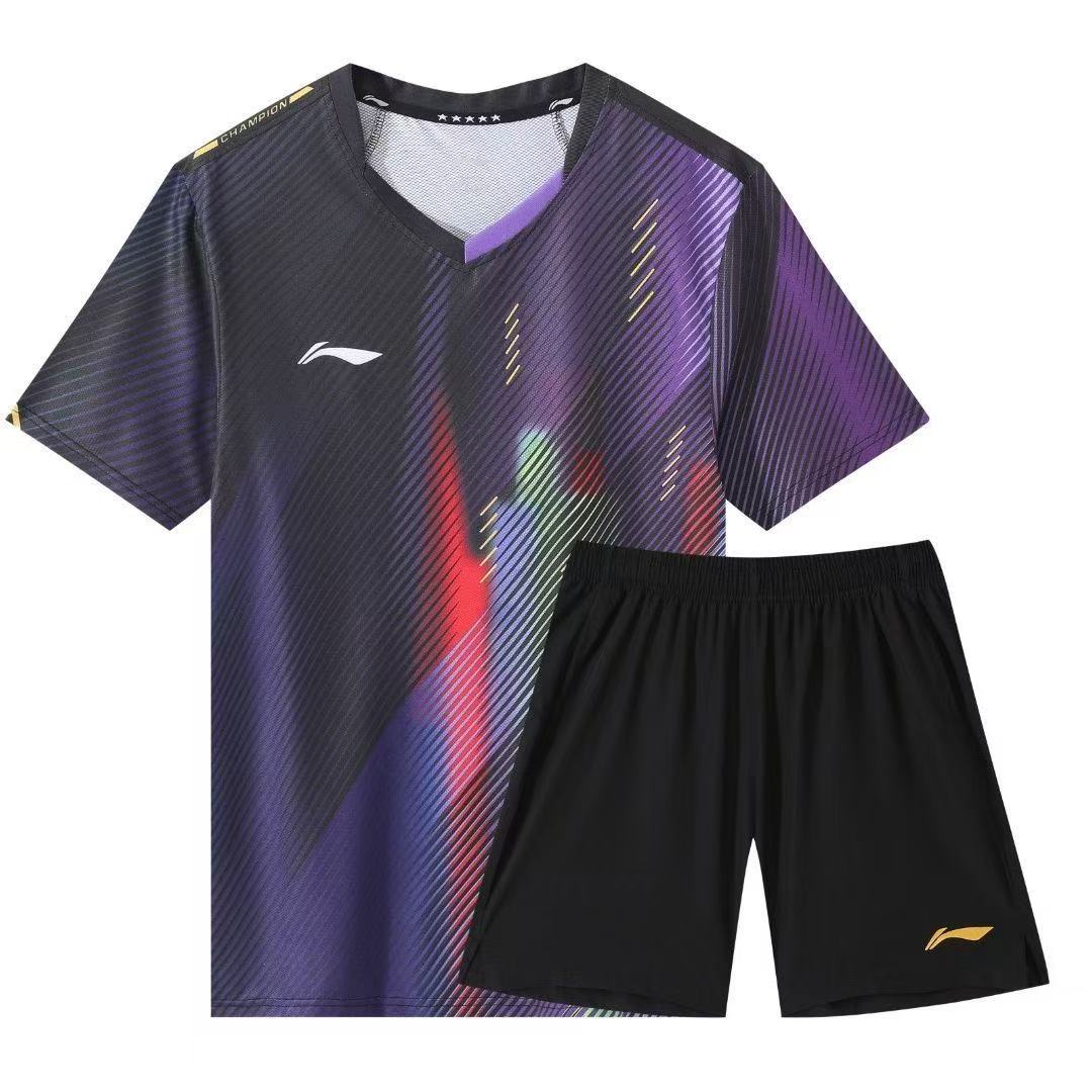 Badminton Jersey - 新作バドミントン・卓球用スポーツウェア。通気性と速乾性に優れた、吸汗性のある半袖Tシャツ。