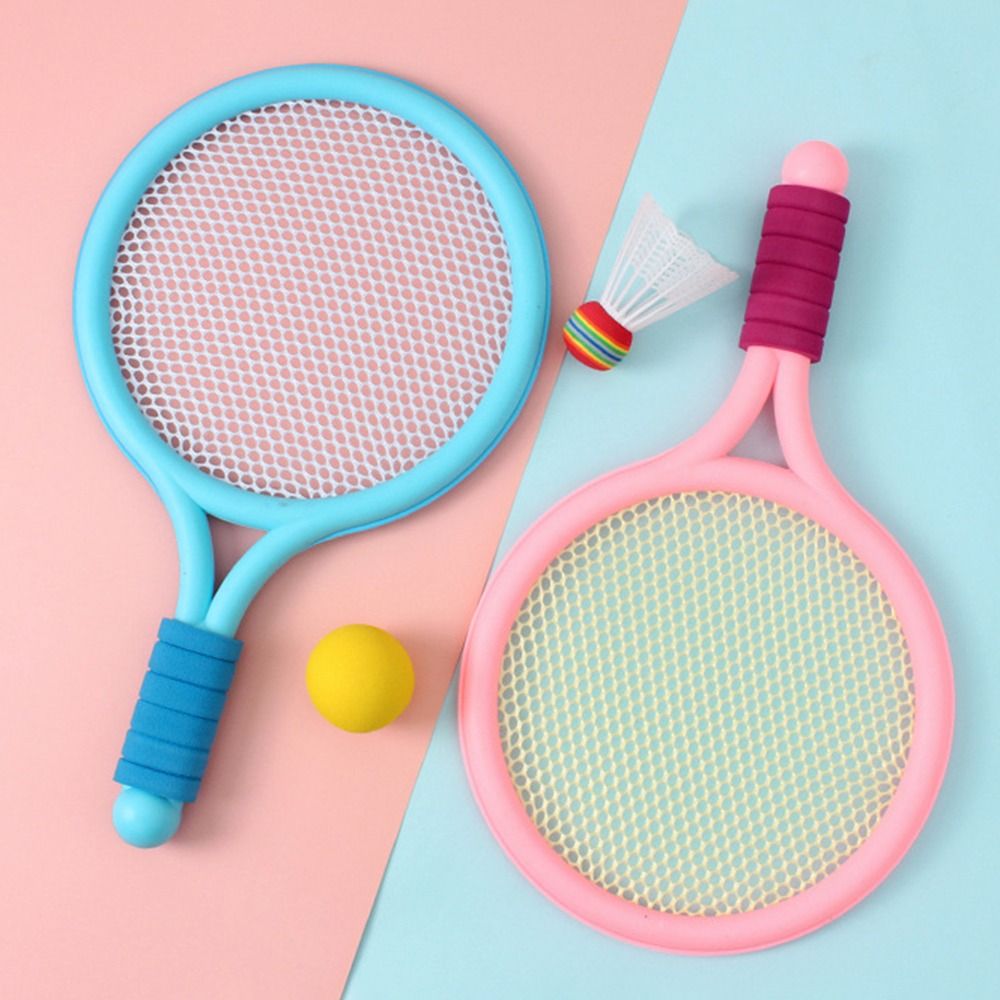 Badminton Racket Carbon - 2 in1 テニスバドミントンラケットセット、バドミントンシャトルコック1個、ソフトキッズバドミントンラケット、テニスボール1個、スポーツテニスおもちゃ、子供用