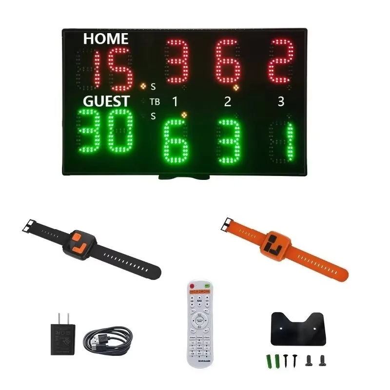 ポータブルXcmデジタルPLコートスコアボード屋内テニススタ - Scoreboard Digital のレビューと価格