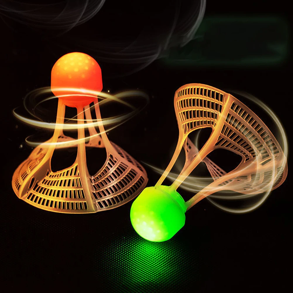 暗闇で光る防風バドミントン羽根ボール風抵抗トレーニングアクセ - Feather Shuttlecock のレビューと価格
