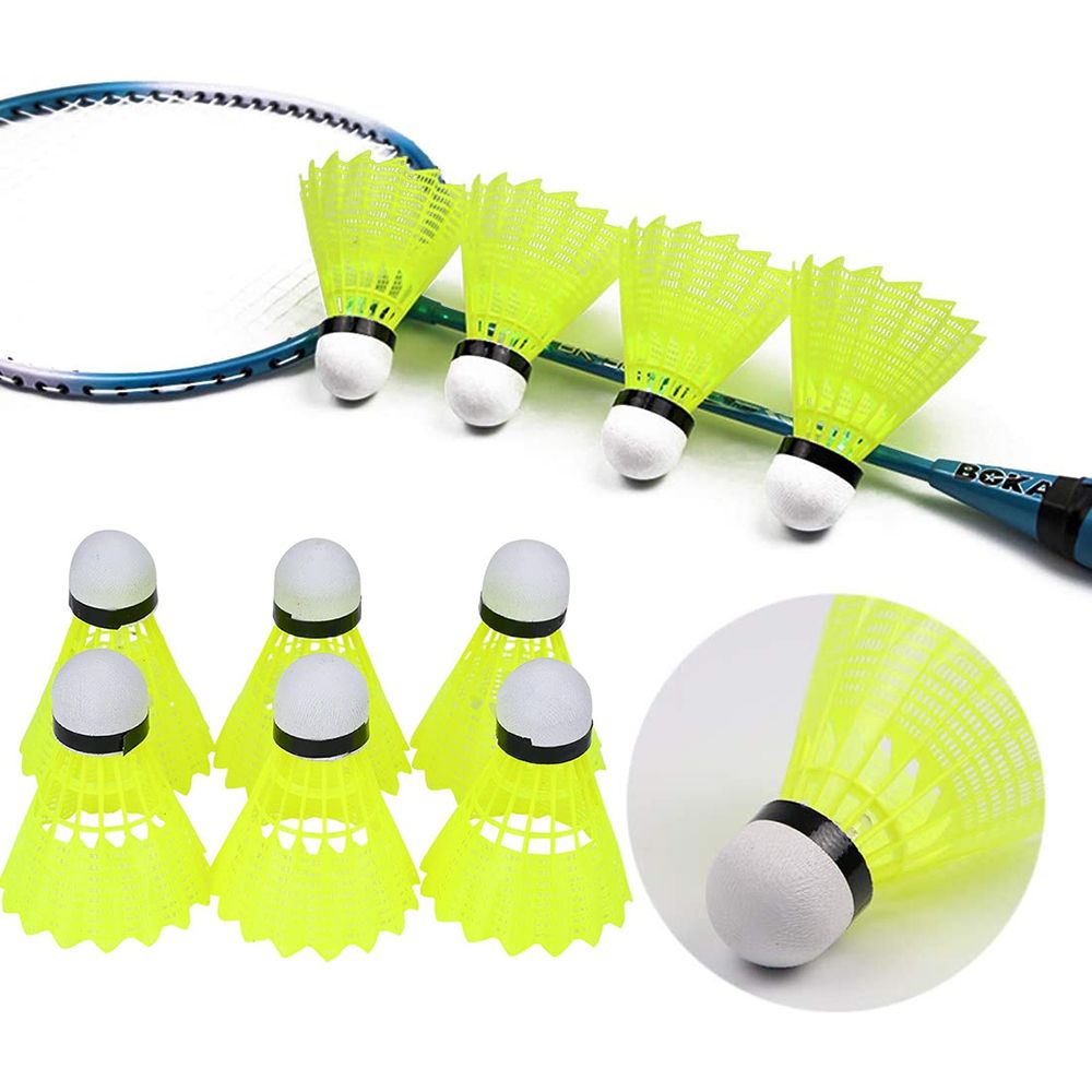 新しいプラスチック製バドミントンシャトルコック、耐久性のある - Feather Shuttlecock のレビューと価格