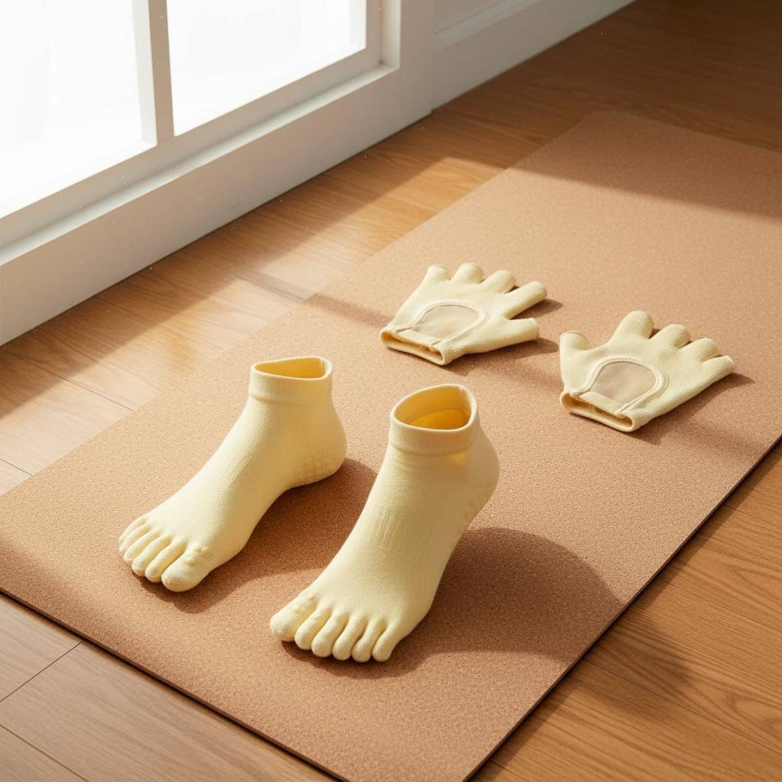 女性用スポーツソックス 五本指滑り止めフィットネスソックス  - Sports Grip のレビューと価格