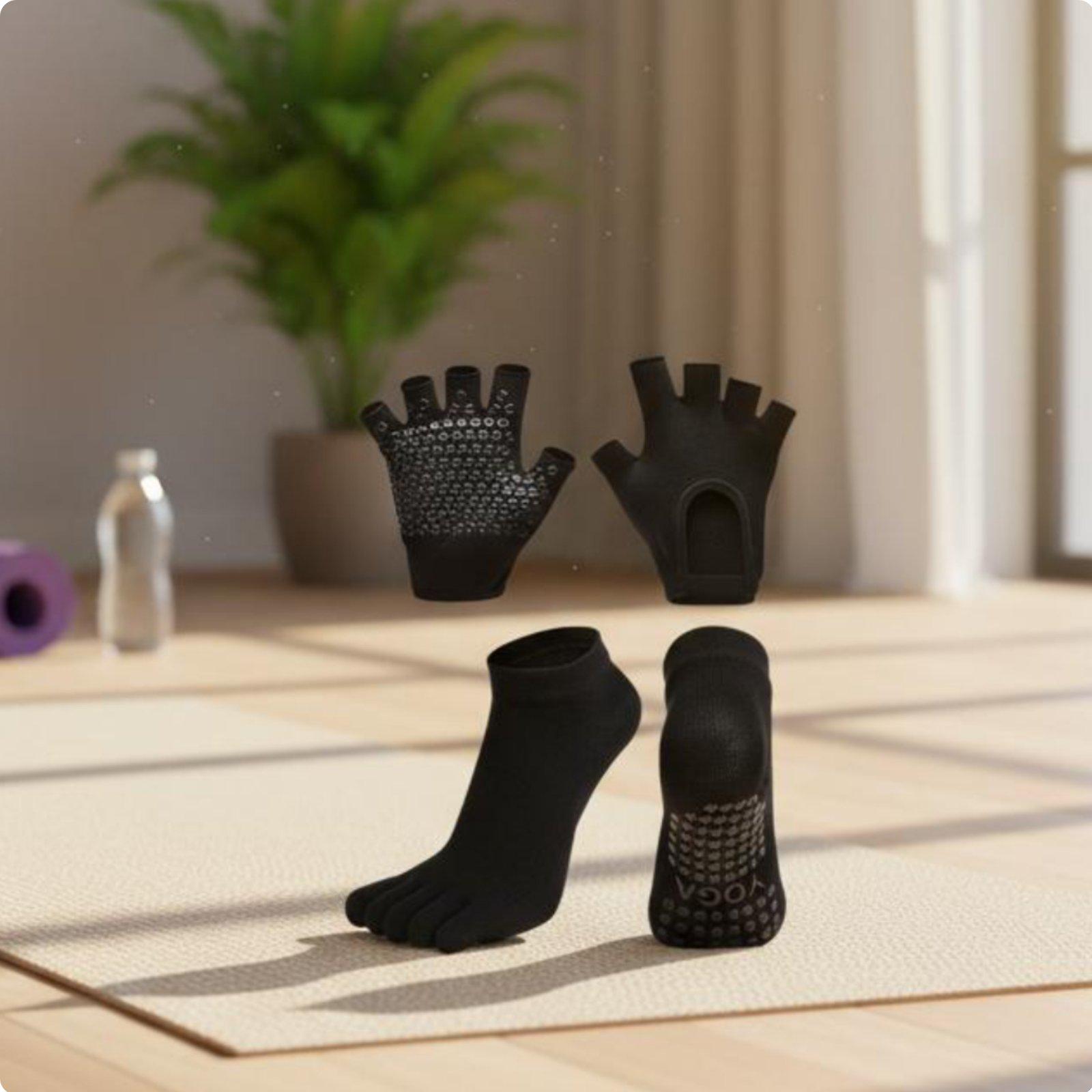 女性用スポーツソックス 五本指滑り止めフィットネスソックス  - Sports Grip のレビューと価格