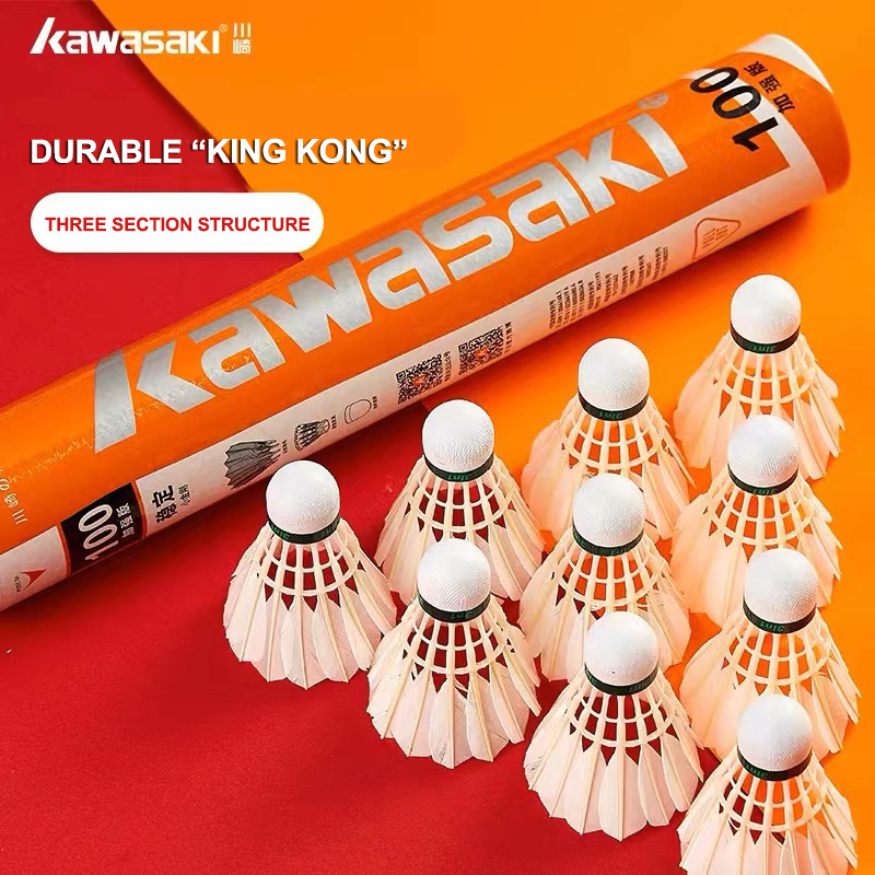 Kawasaki キングコング 100/500 フェザー羽根 - Feather Shuttlecock のレビューと価格