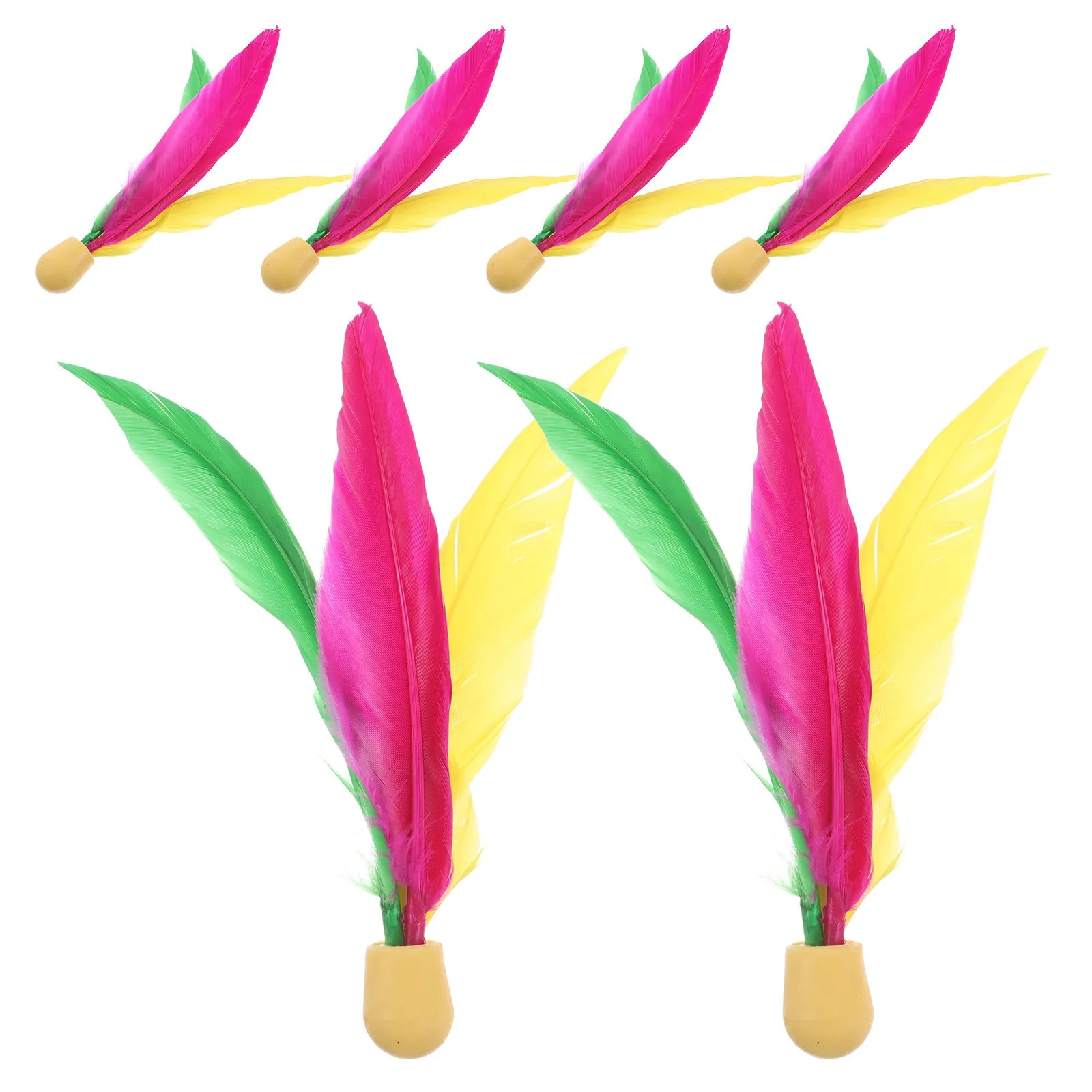 10個入り屋外用バドミントンボール、ゴム製シャトルコック、ビ - Feather Shuttlecock のレビューと価格