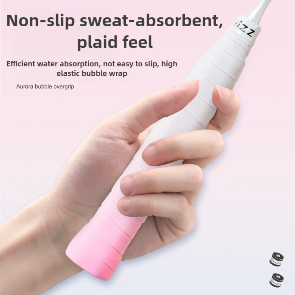 高品質オーロラバブルグリップテープ耐衝撃ノンスリップ快適な吸 - Badminton Grip のレビューと価格