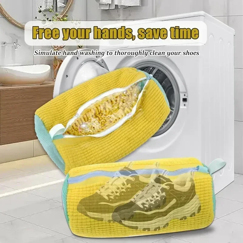 再利用可能なスニーカー・テニスシューズ用洗濯機用シューズ洗浄 - Badminton Bag のレビューと価格
