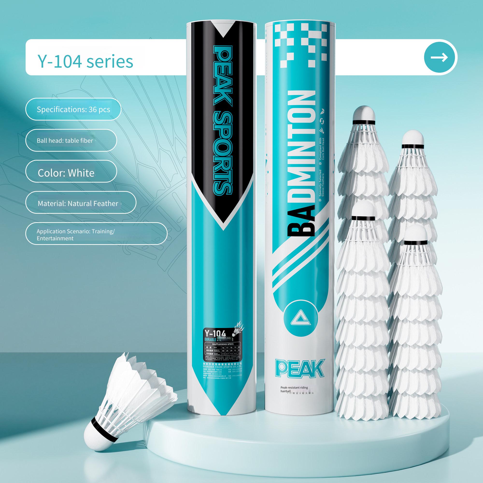 ピーク グースフェザー バドミントン公式球 耐久性のある12 - Feather Shuttlecock のレビューと価格