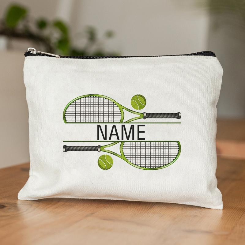 パーソナライズされたテニスカスタム名化粧バッグギフトテニス愛 - Badminton Bag のレビューと価格