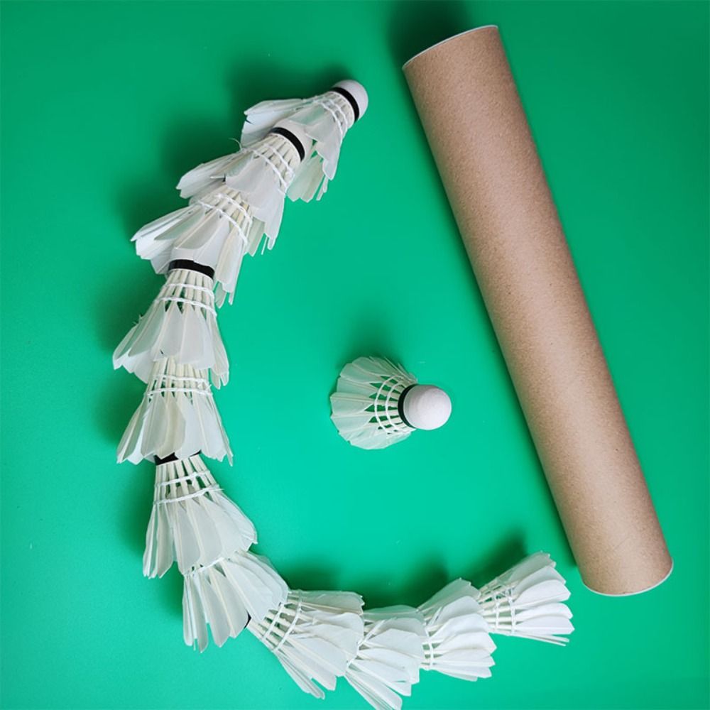 3個入り/6個入り/12個入り、新品の白いバドミントンシャト - Feather Shuttlecock のレビューと価格