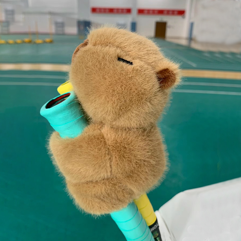 かわいいカピバラバドミントンラケットグリップ装飾ハンドルカバ - Badminton Grip のレビューと価格