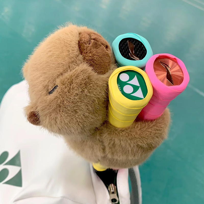 かわいいカピバラバドミントンラケットグリップ装飾ハンドルカバ - Badminton Grip のレビューと価格