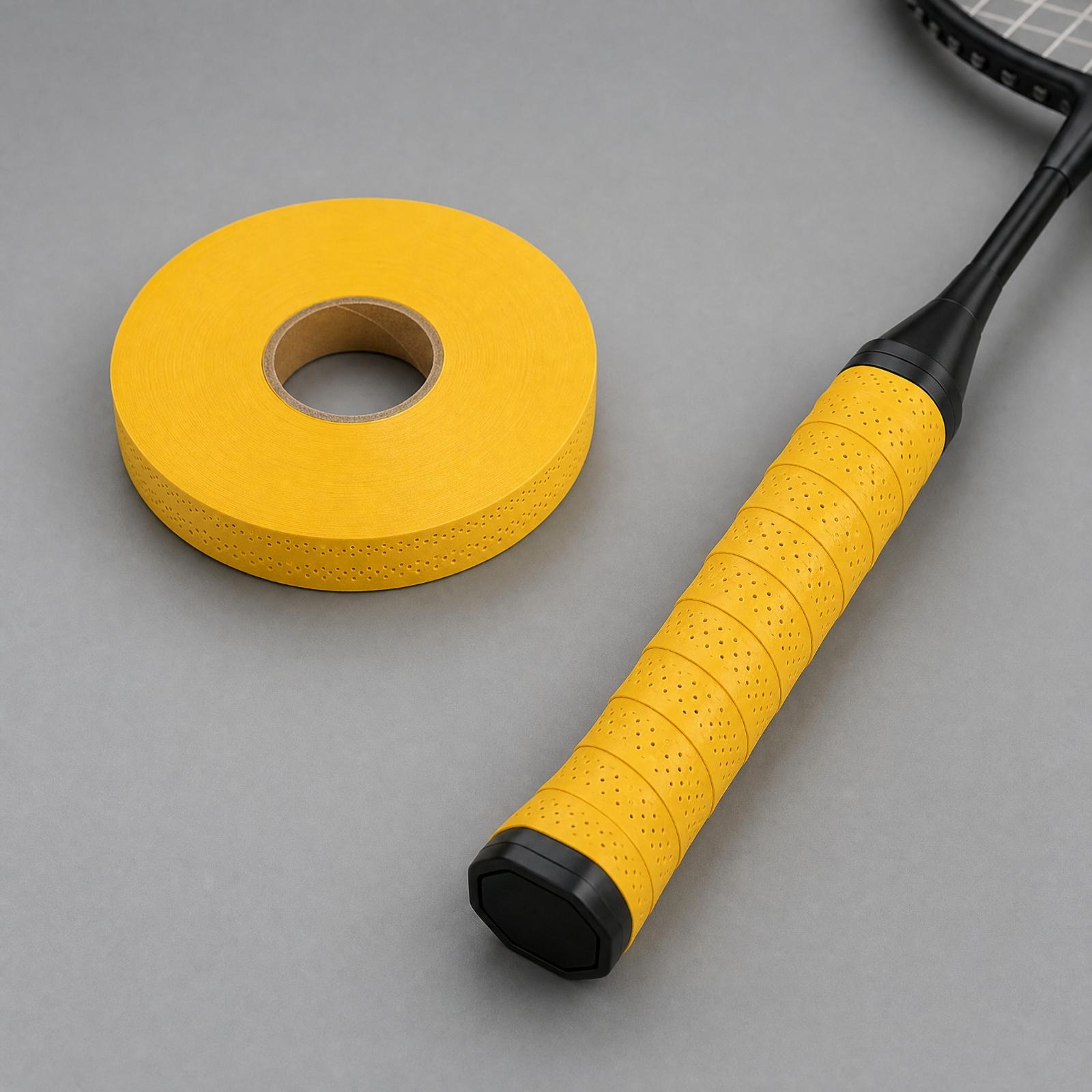 通気性のあるグリップテープ 45m PU素材 テニス、バドミ - Badminton Materi のレビューと価格